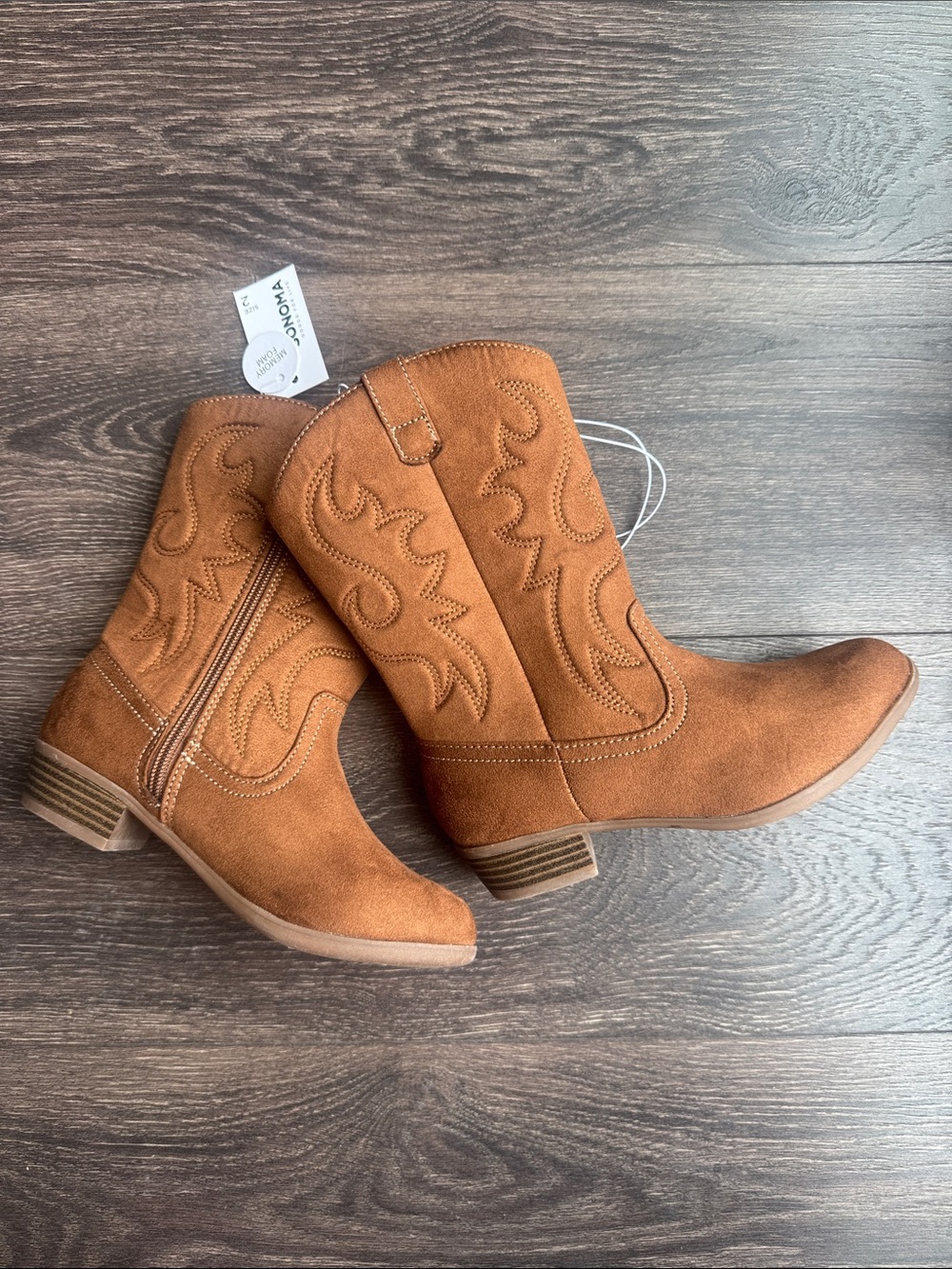 Sonoma Tan Kids Cowboy Boots